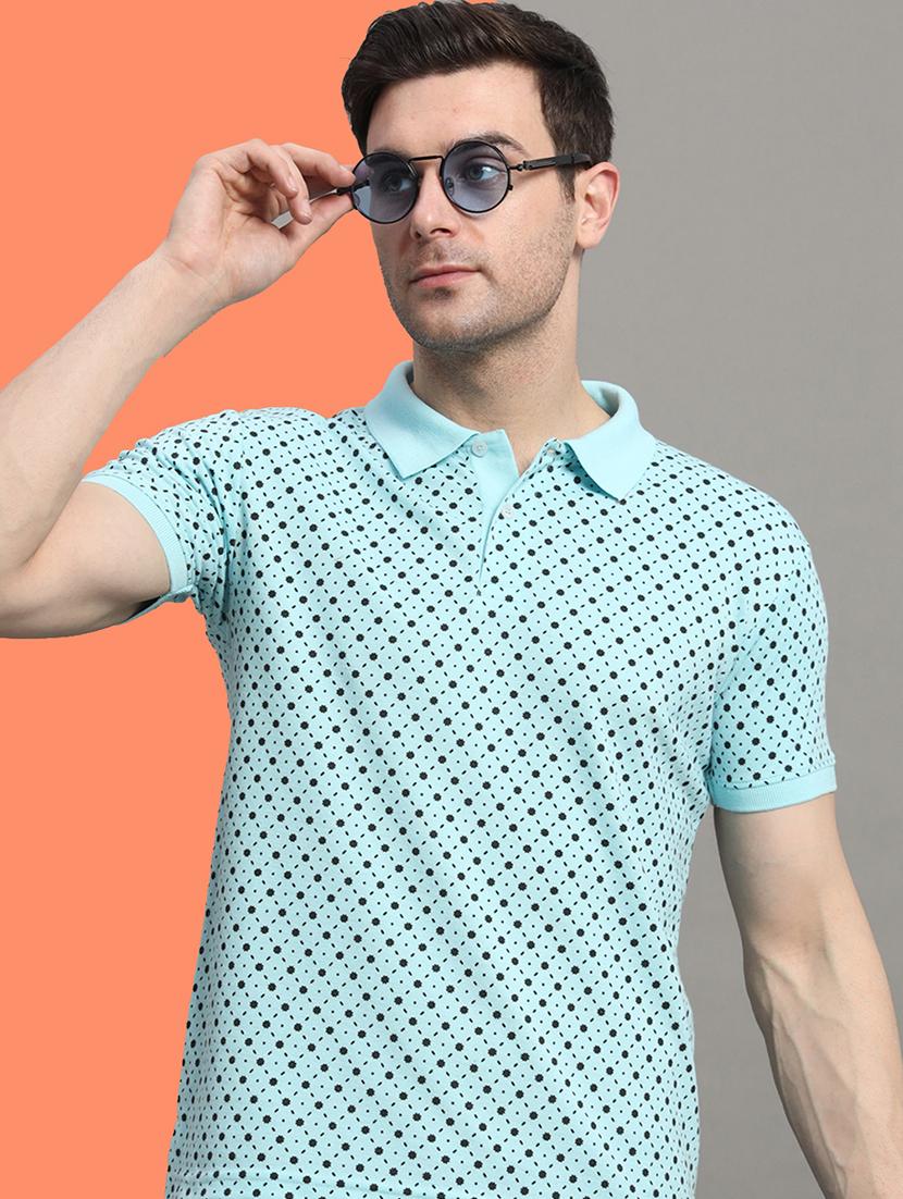 men short sleeves printed polo t-shirt - 21745845 - Standard Image - 1