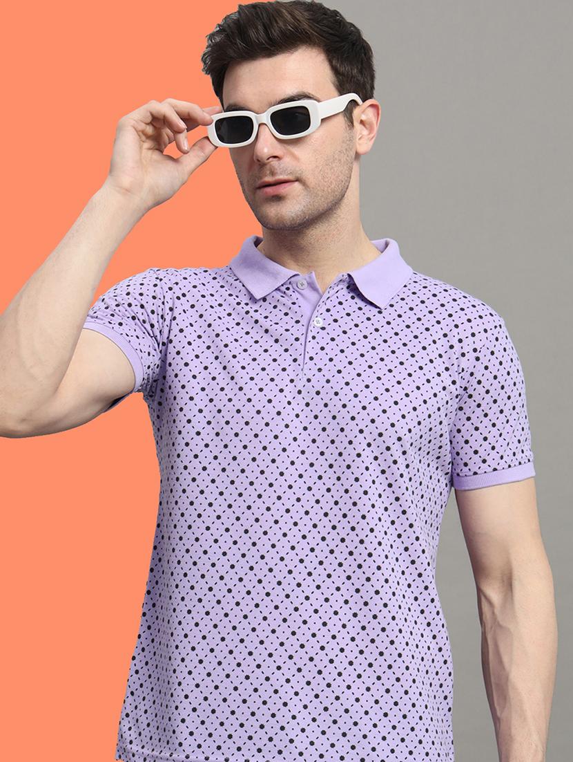 men short sleeves printed polo t-shirt - 21745846 - Standard Image - 1