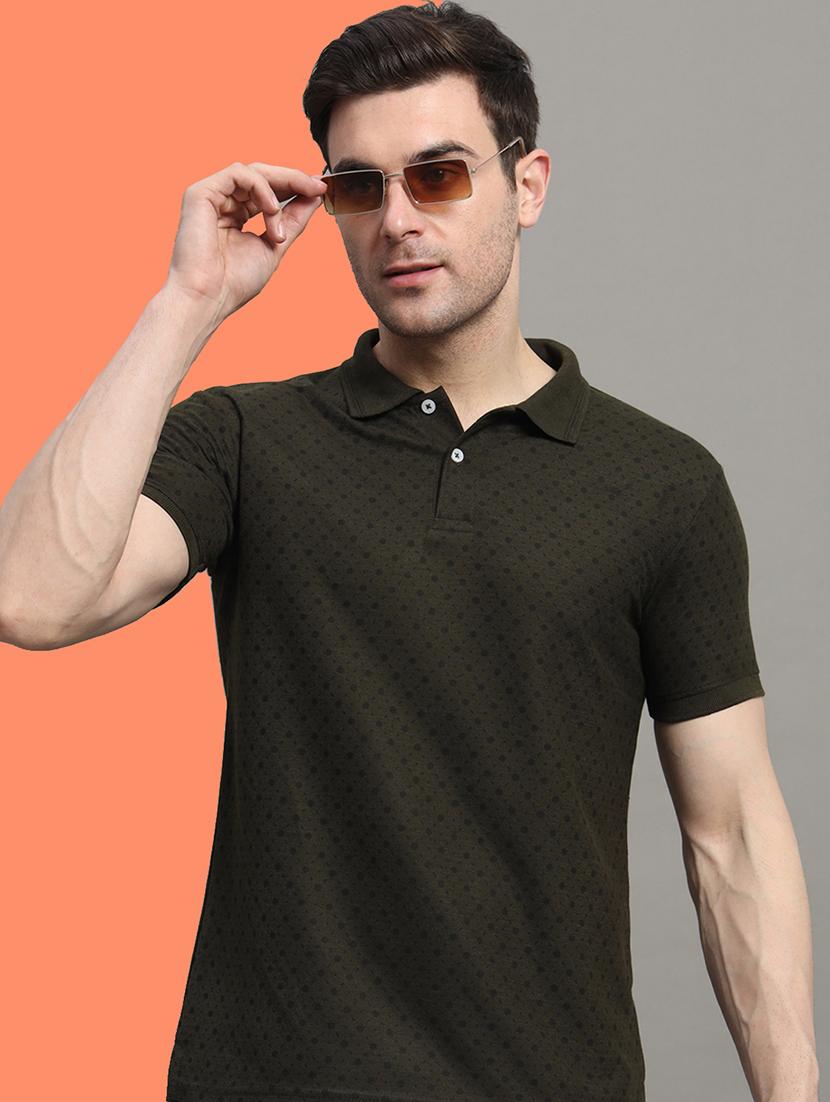 men short sleeves printed polo t-shirt - 21745848 - Standard Image - 1