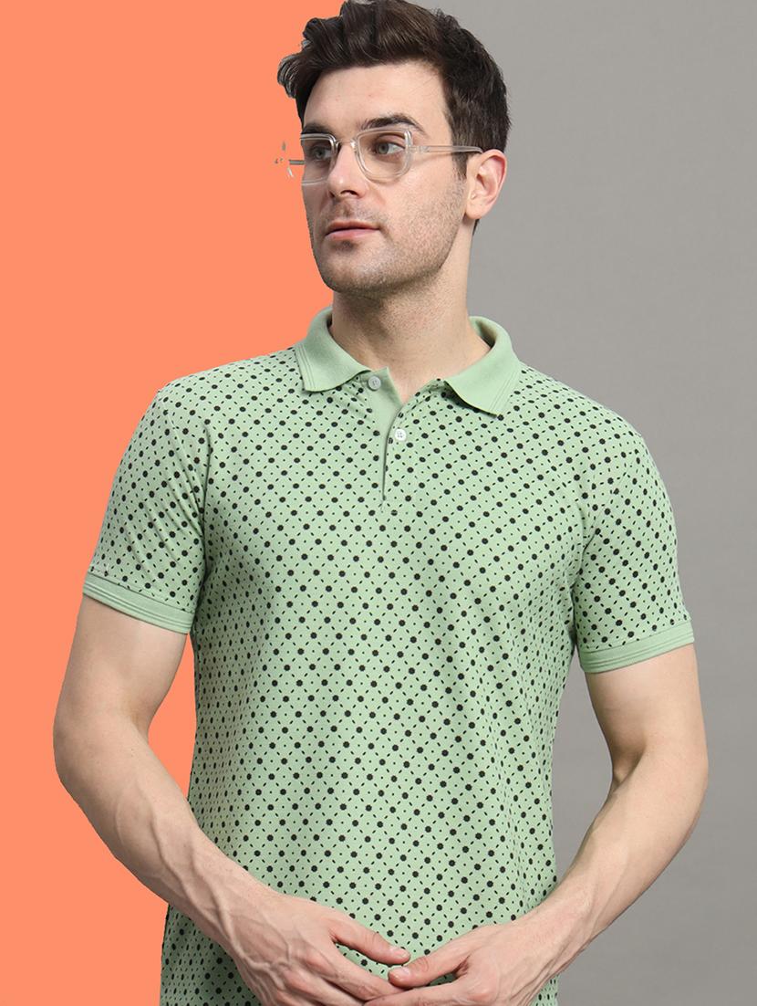 men short sleeves printed polo t-shirt - 21745850 - Standard Image - 1