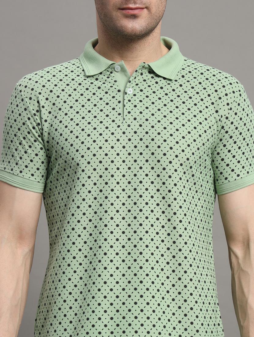 men short sleeves printed polo t-shirt - 21745850 - Standard Image - 4