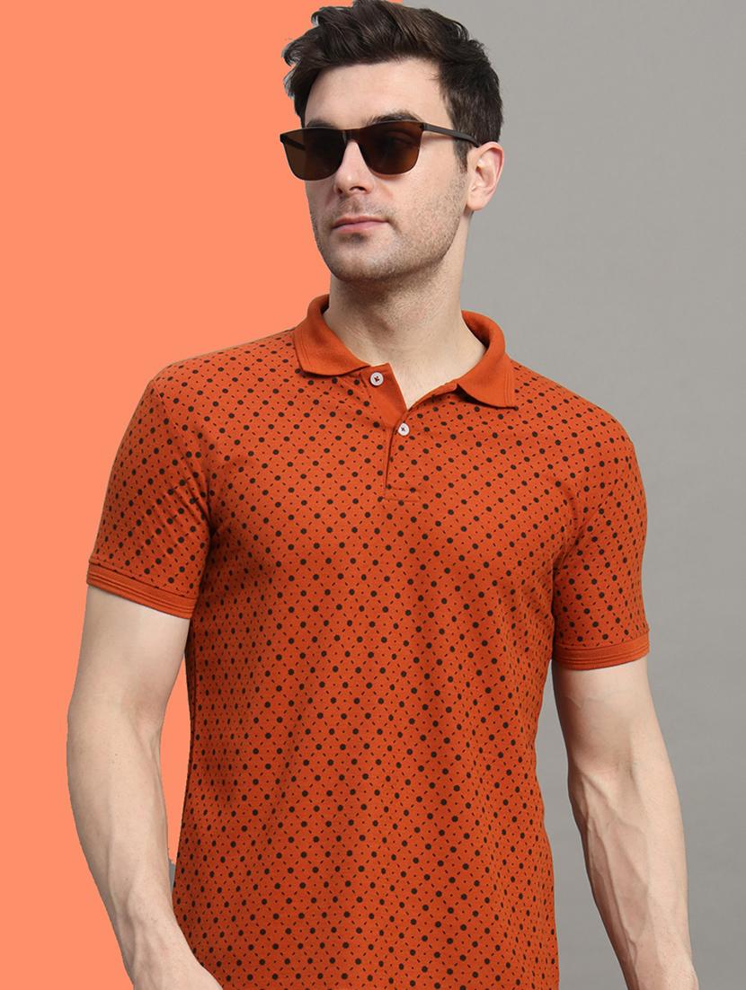 men short sleeves printed polo t-shirt - 21745851 - Standard Image - 1