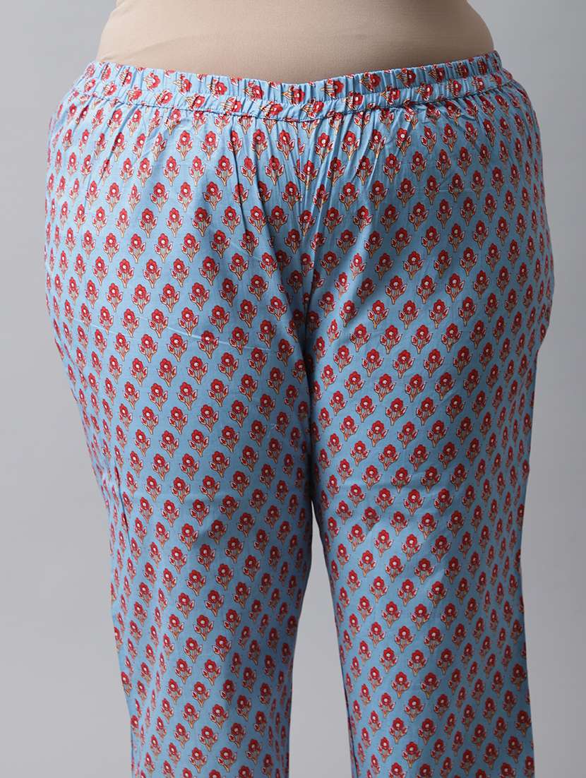 women printed plus size kurta pant with dupatta set - 21745856 -  Standard Image - 4