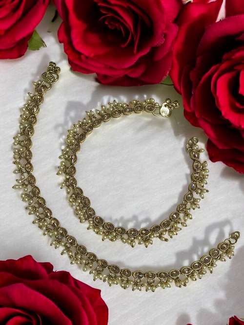 women gold plated anklet - 21745913 - Standard Image - 0