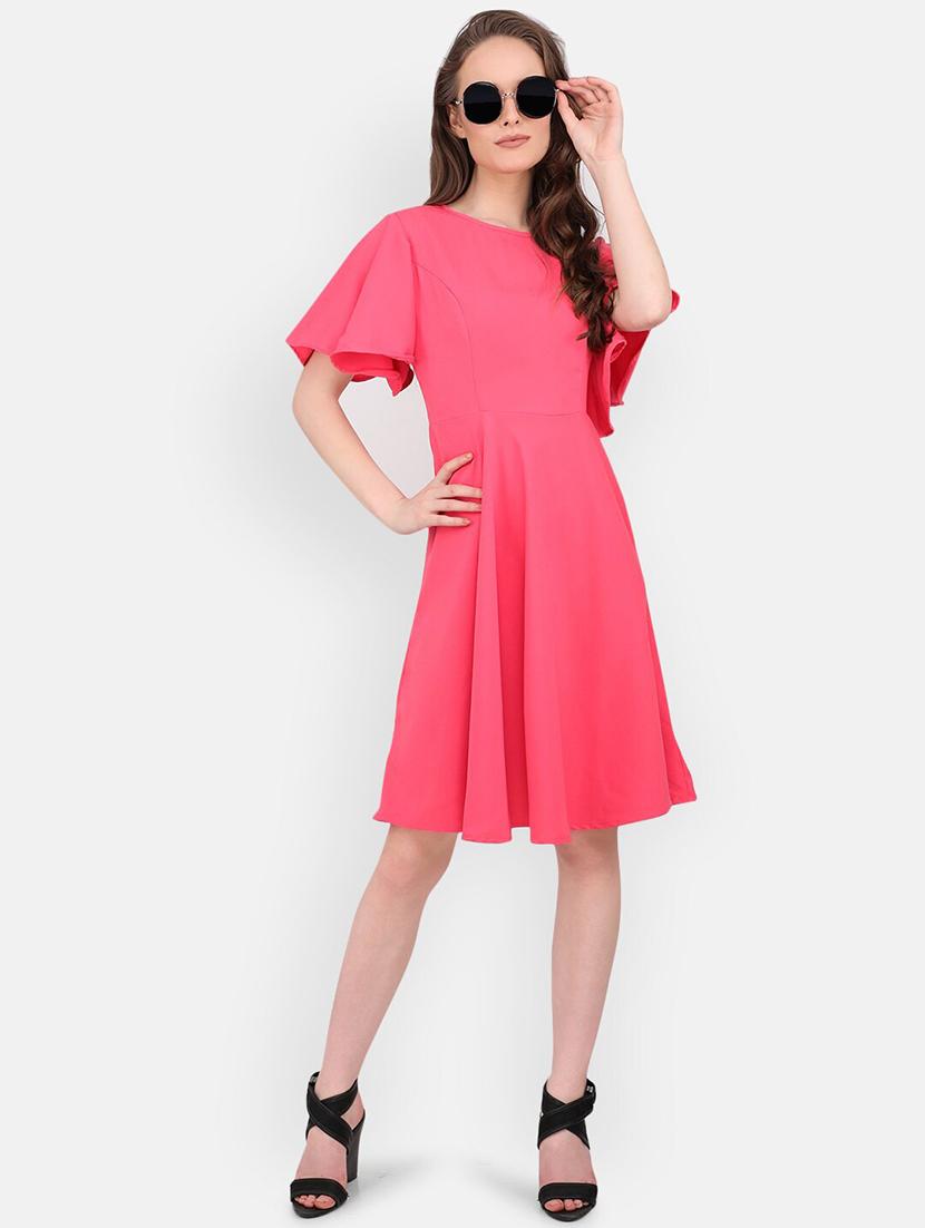 women solid a-line dress - 21745921 - Zoom Image - 0