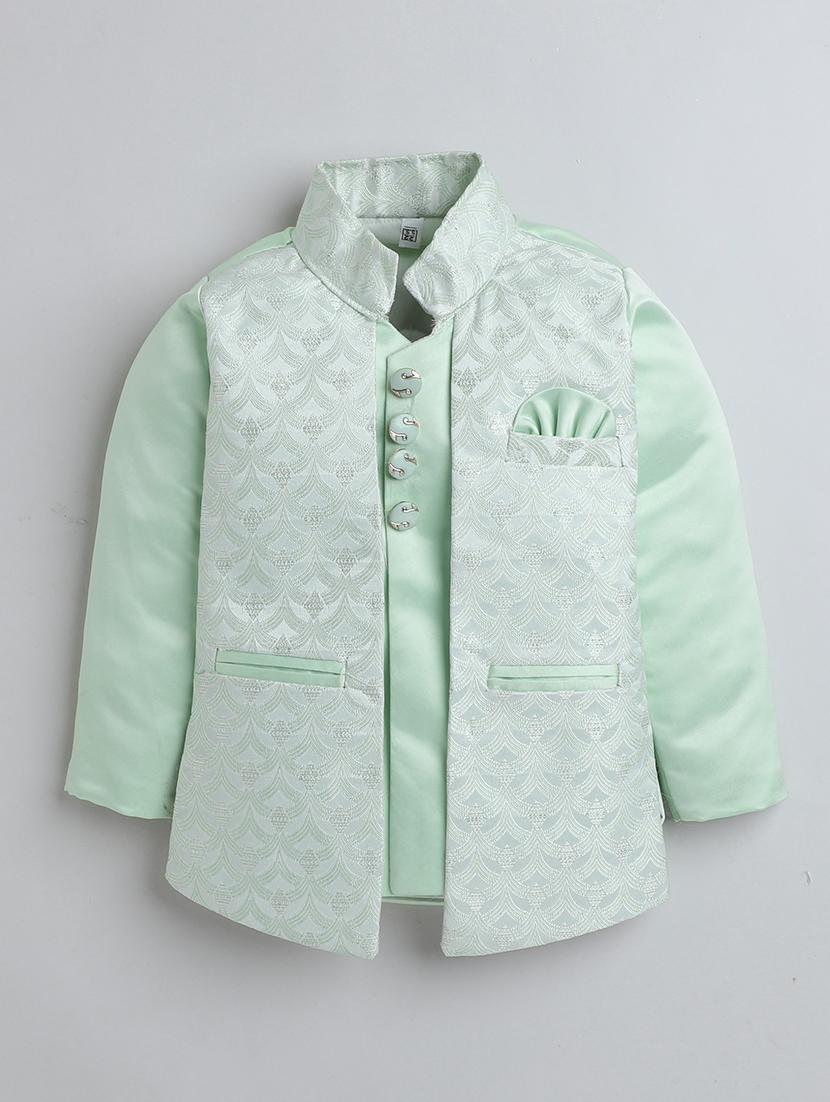 boys self design sherwani with jacket - 21745933 -  Standard Image - 1