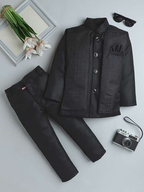 boys self design sherwani with jacket - 21745938 -  Standard Image - 0