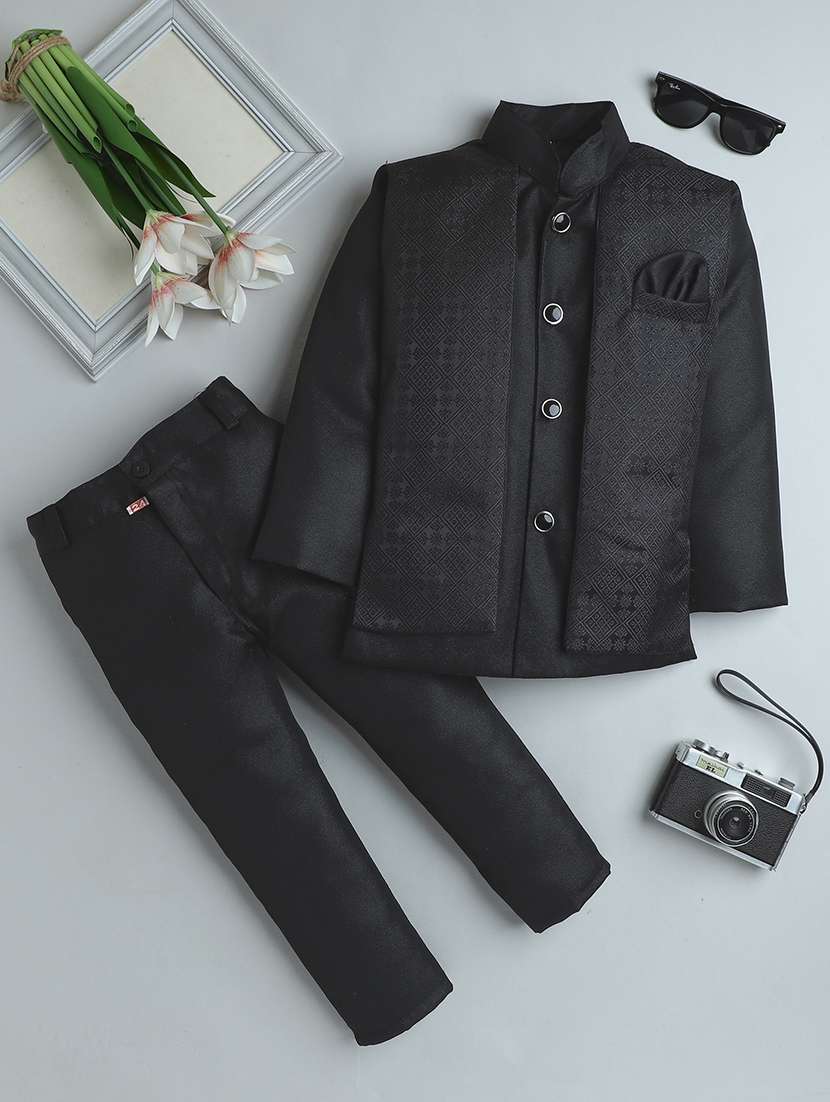 boys self design sherwani with jacket - 21745938 -  Zoom Image - 0