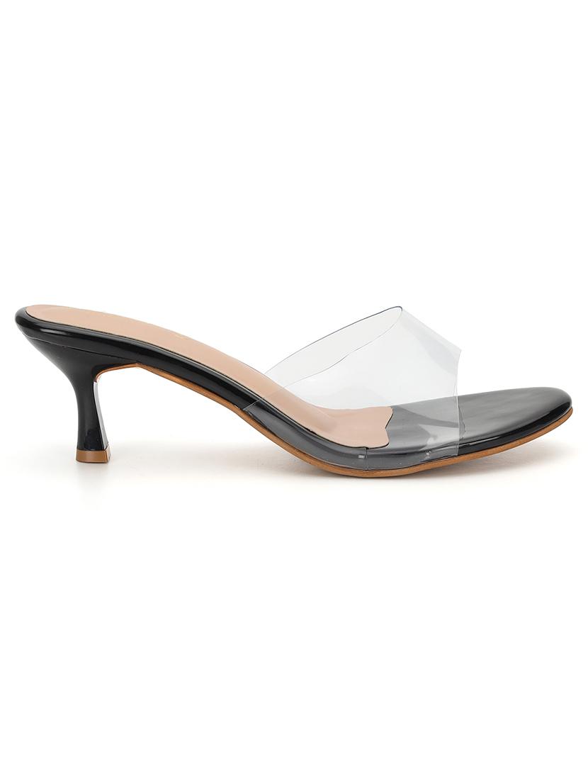 women transparent slip on sandal - 21745974 - Standard Image - 1