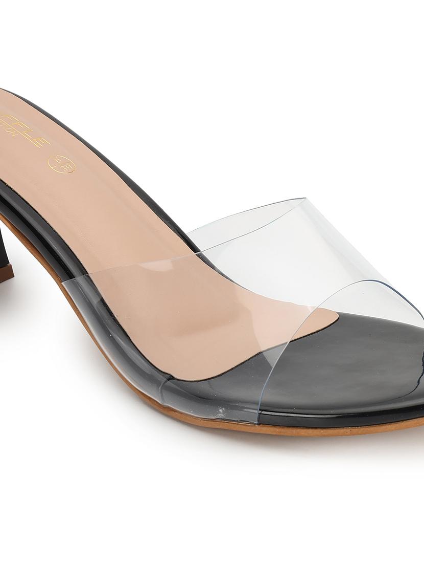 women transparent slip on sandal - 21745974 - Standard Image - 4