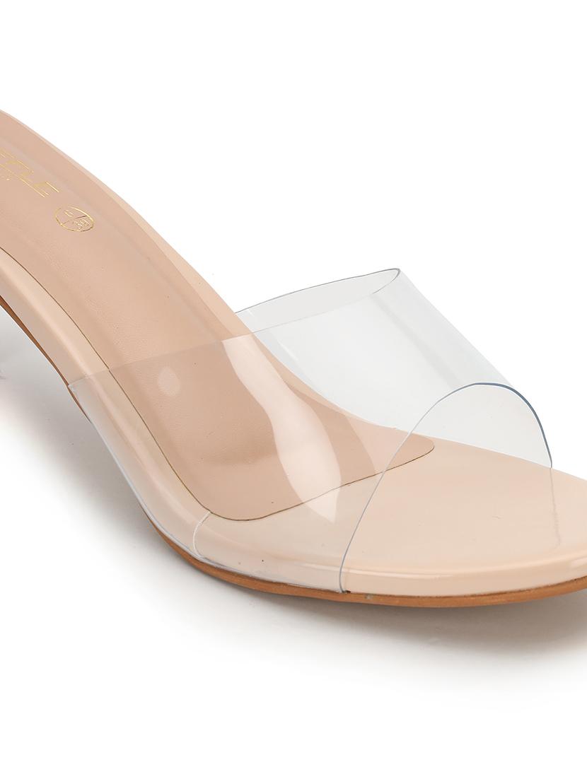 women transparent slip on sandal - 21745975 - Standard Image - 4