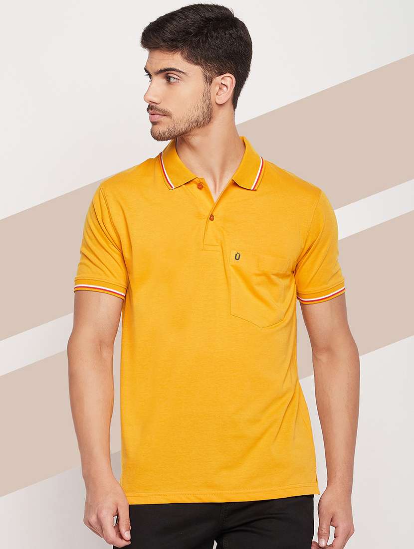 men short sleeves plain polo t-shirt - 21745997 - Standard Image - 1