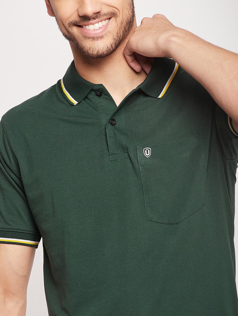 men short sleeves plain polo t-shirt - 21746000 - Standard Image - 4