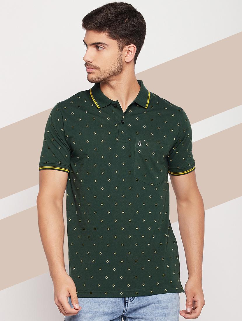 men short sleeves printed polo t-shirt - 21746014 - Zoom Image - 0
