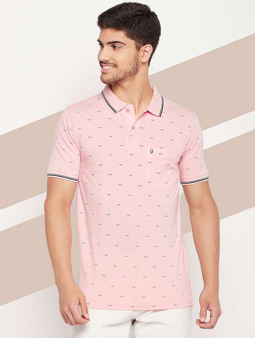 men short sleeves printed polo t-shirt - 21746016 - Zoom Image - 0
