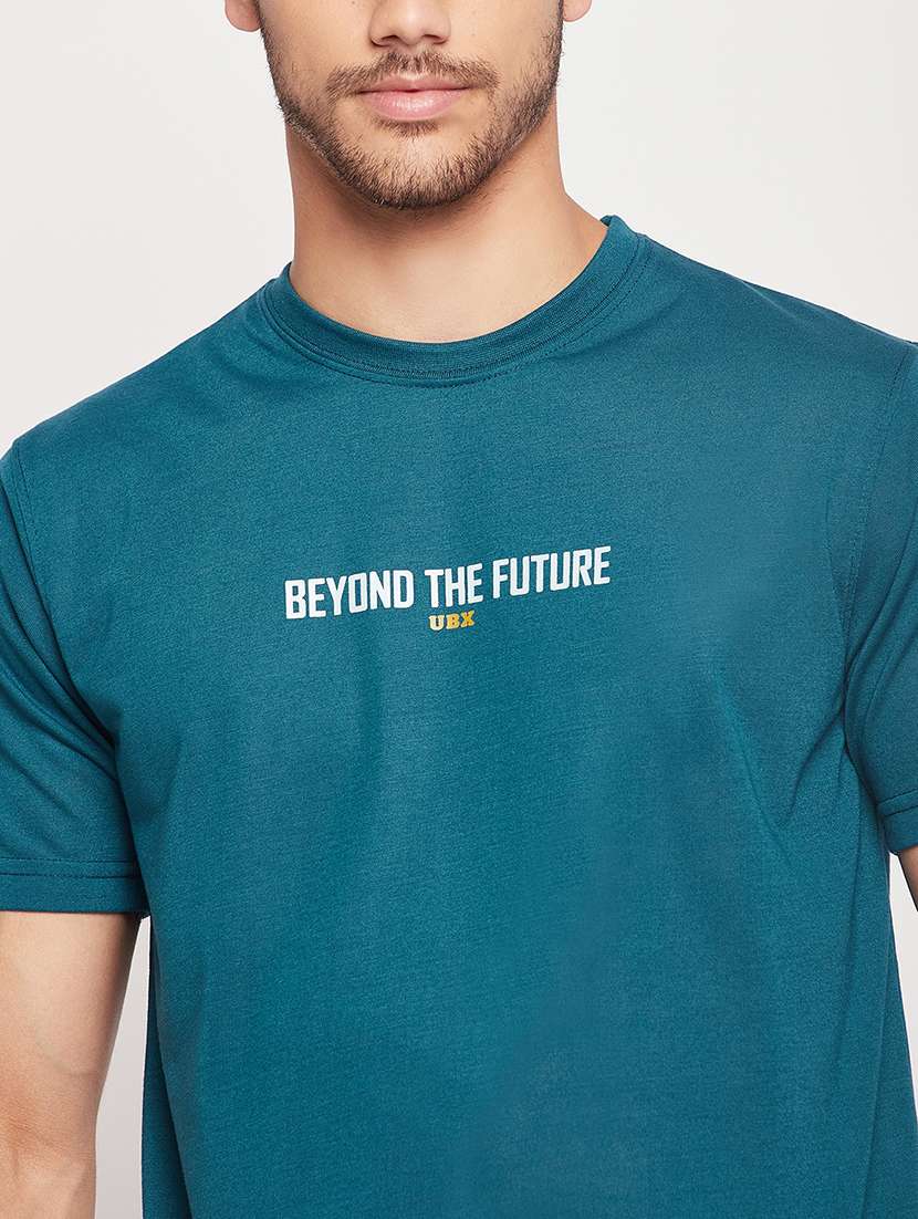 men short sleeves chest print t-shirt - 21746049 -  Standard Image - 4