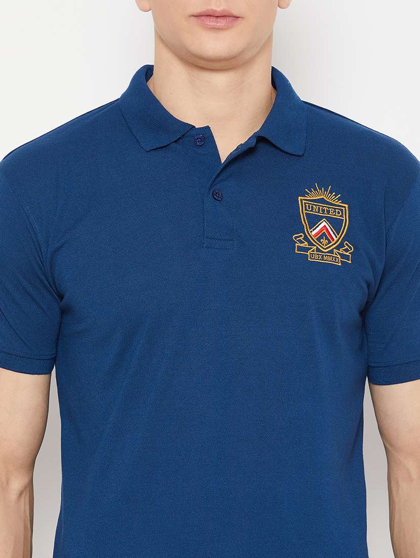 men short sleeves placement print polo t-shirt - 21746056 - Standard Image - 4