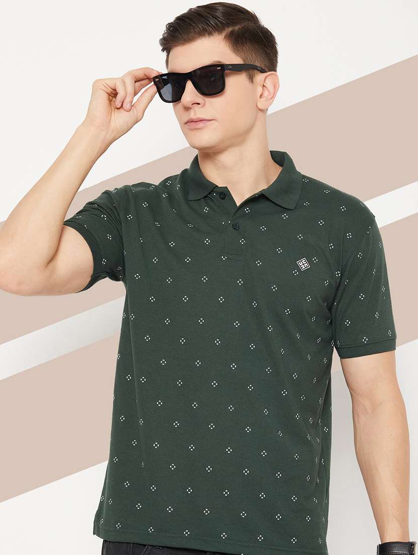 men short sleeves printed polo t-shirt - 21746066 -  Standard Image - 1