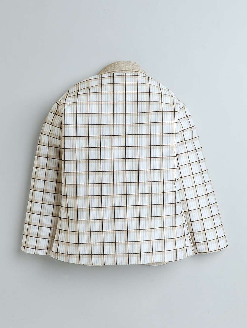 boys checkered three piece suit set - 21746330 -  Standard Image - 4