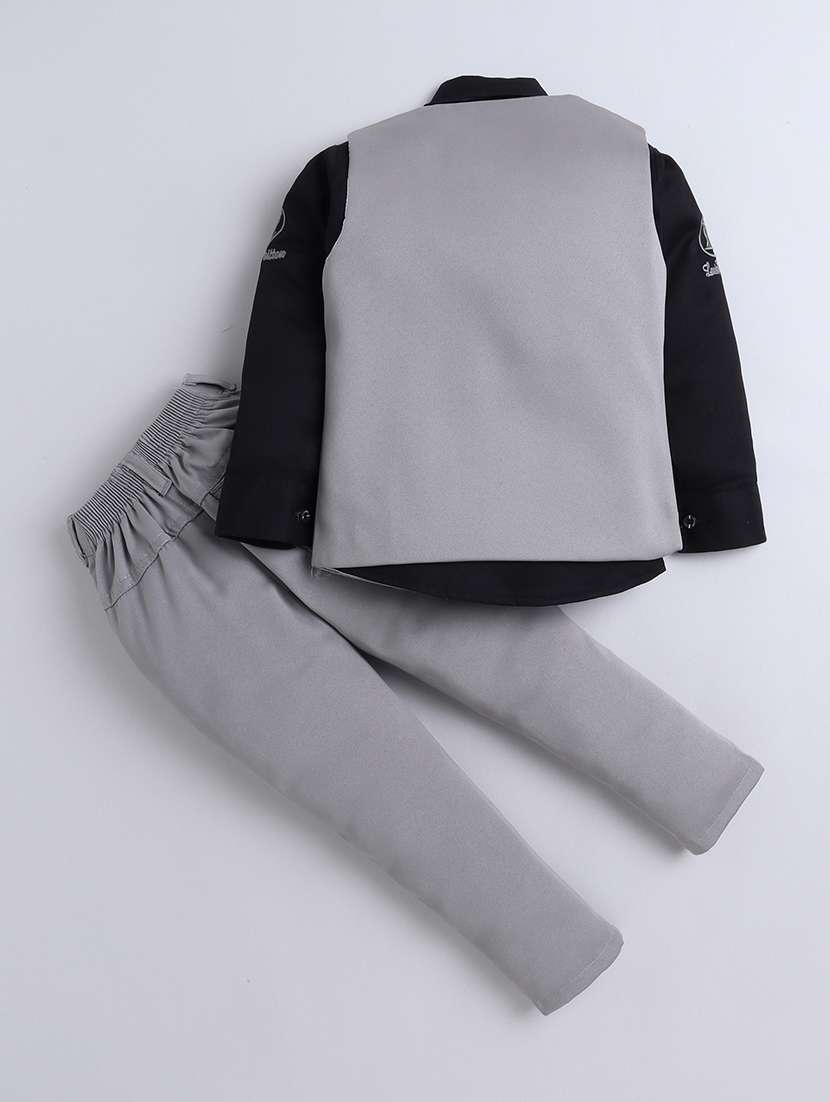 boys self design three piece suit set - 21746375 -  Standard Image - 1