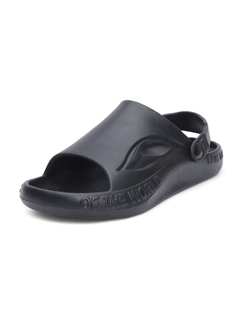 men black slip on flip flops - 21746438 -  Standard Image - 1