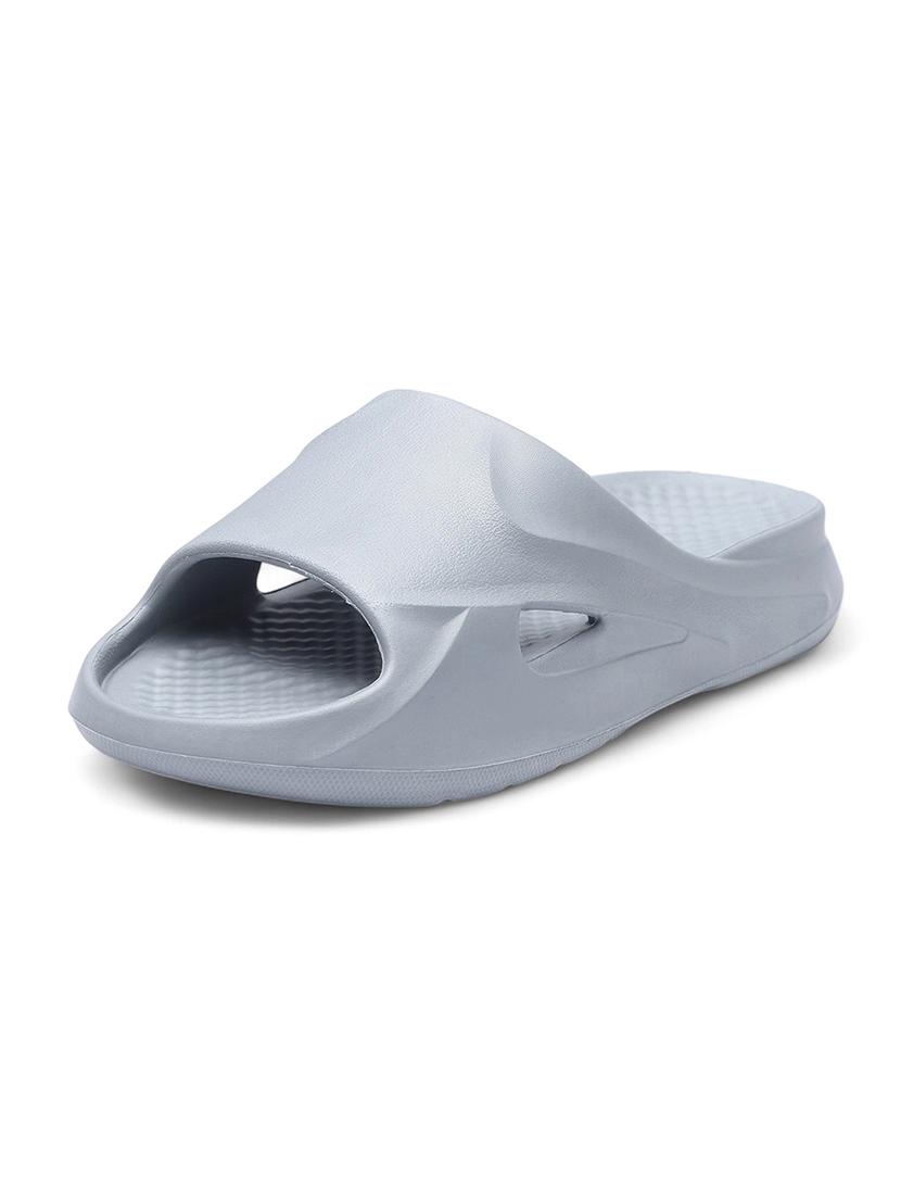 men grey slip on flip flops - 21746442 - Standard Image - 1
