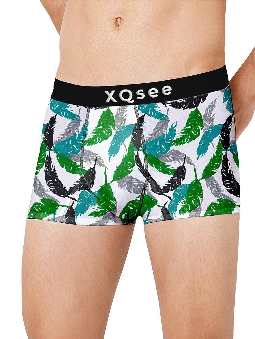 men green printed trunks - 21746478 - Standard Image - 1
