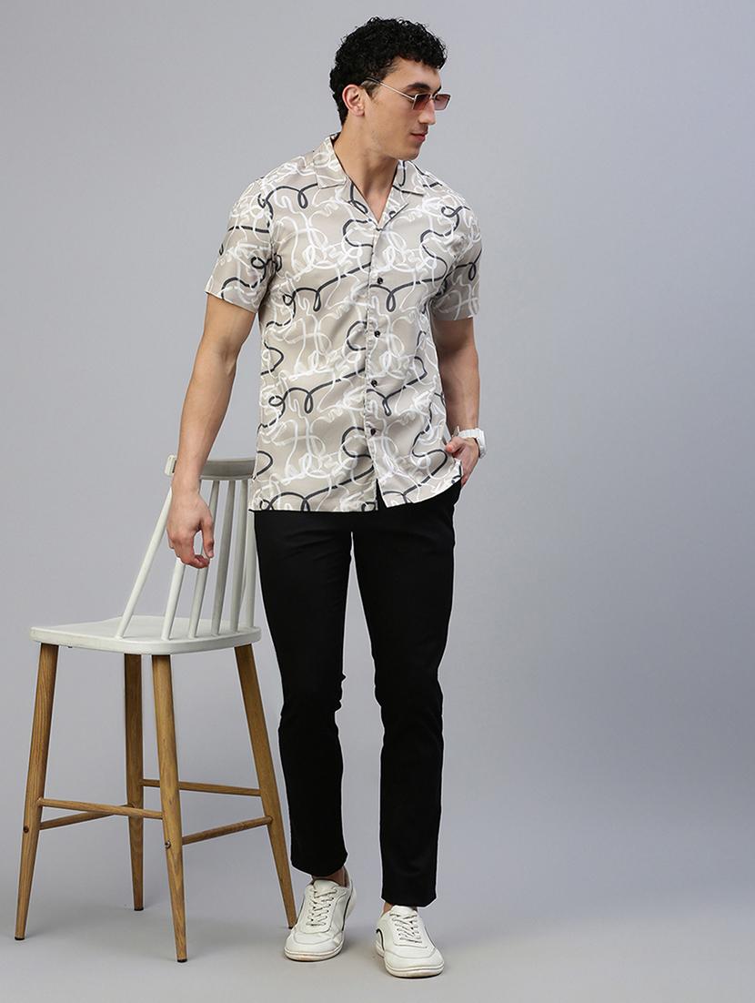 men mid rise solid flat front casual trouser - 21746576 - Standard Image - 4