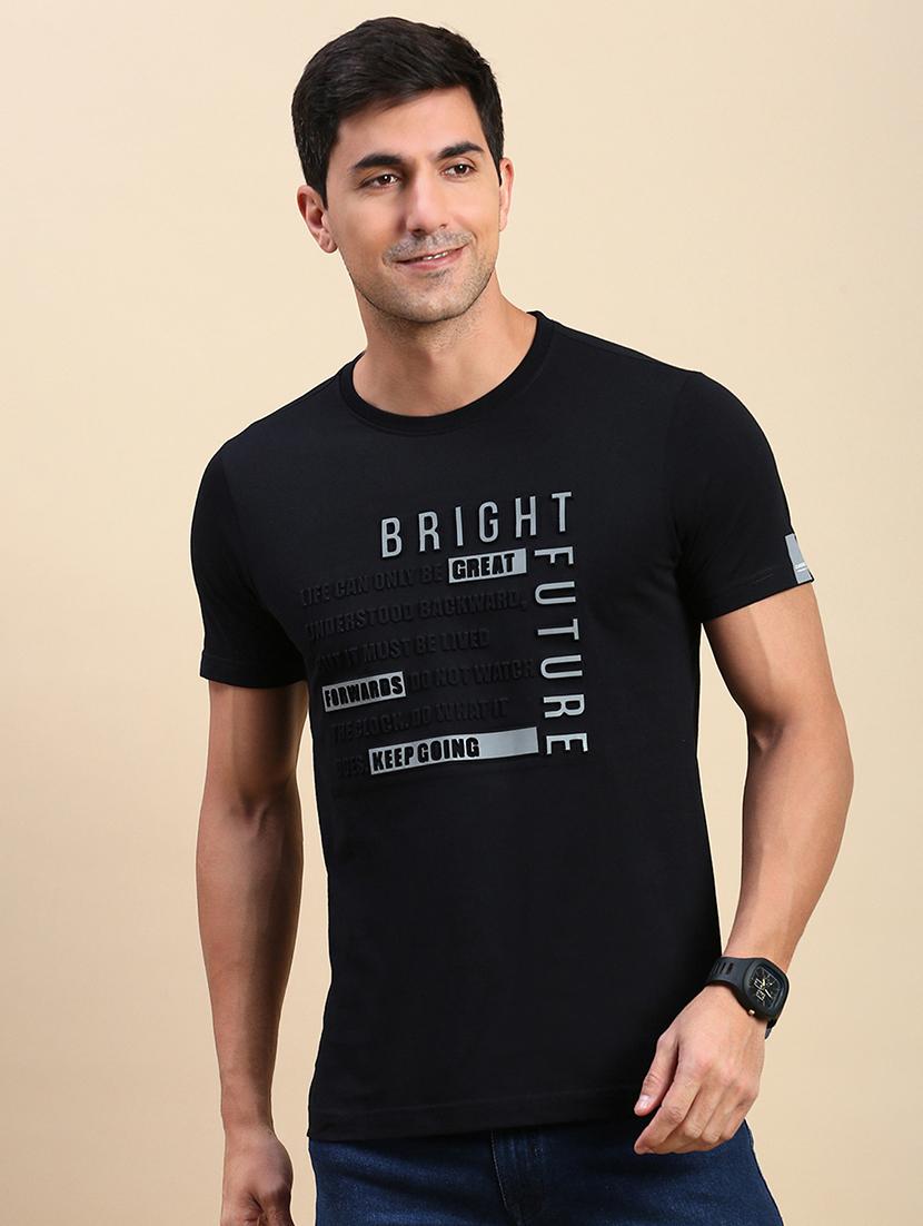 men short sleeves front print t-shirt - 21746585 - Zoom Image - 0