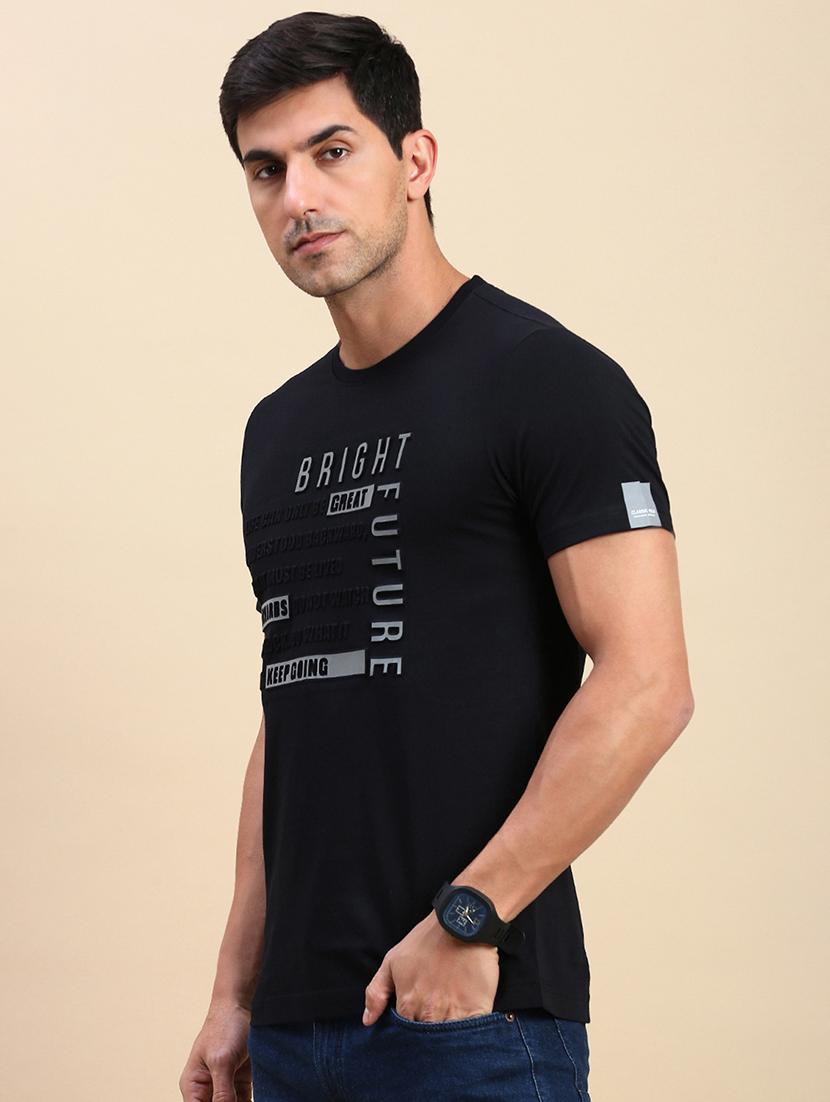 men short sleeves front print t-shirt - 21746585 - Standard Image - 1