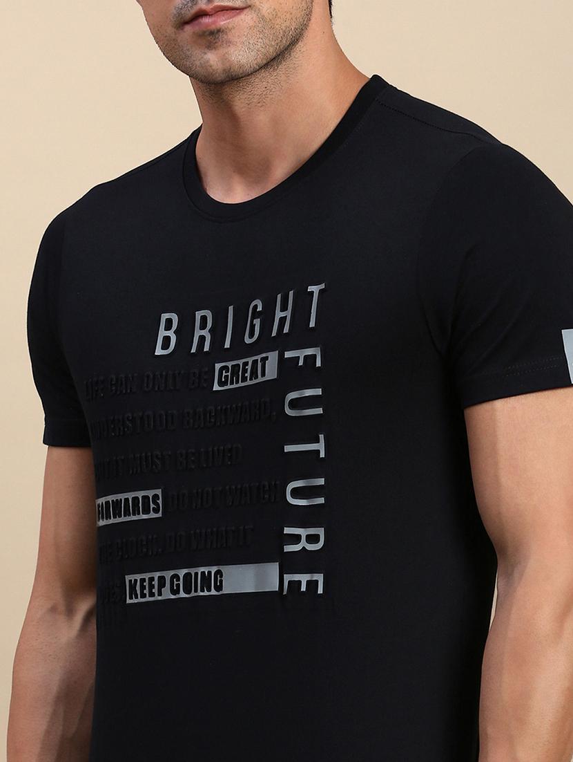 men short sleeves front print t-shirt - 21746585 - Standard Image - 4