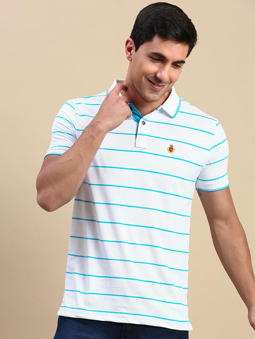 men short sleeves striped polo t-shirt - 21746586 -  Standard Image - 1