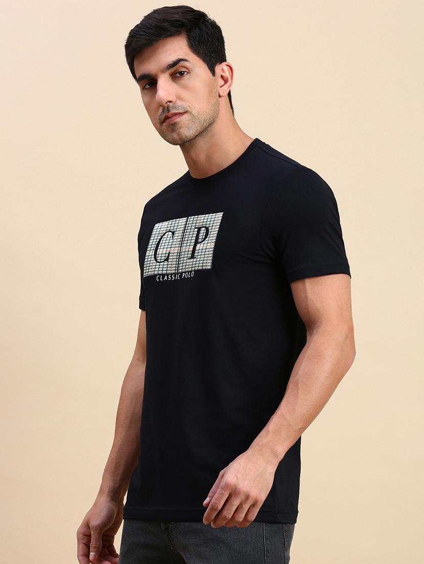 men printed round neck t-shirt - 21746587 - Standard Image - 1