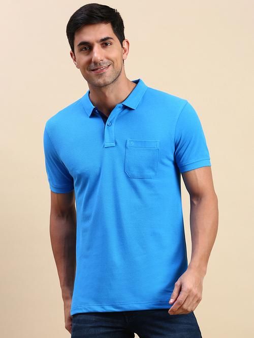 men solid short sleeves polo t-shirt - 21746589 - Standard Image - 0