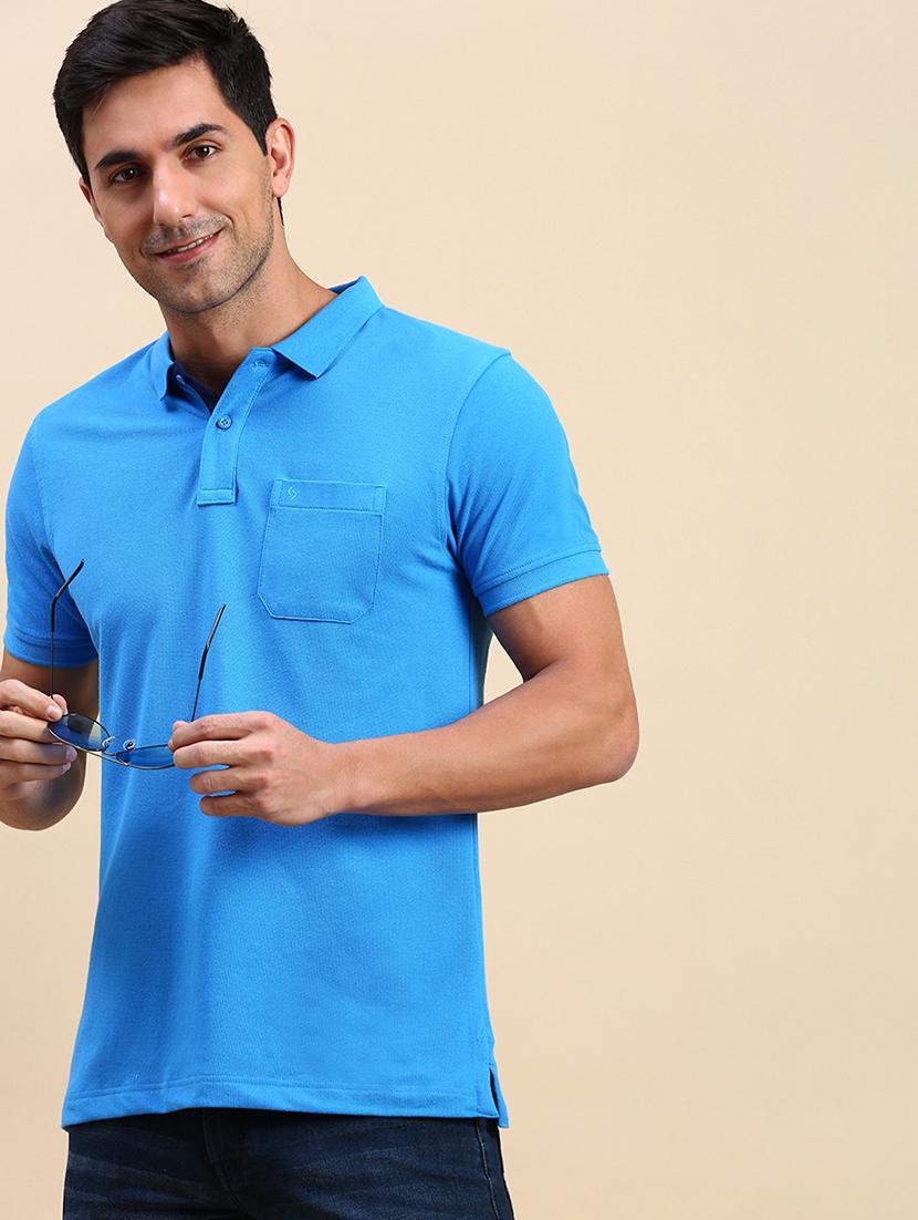 men solid short sleeves polo t-shirt - 21746589 - Standard Image - 1