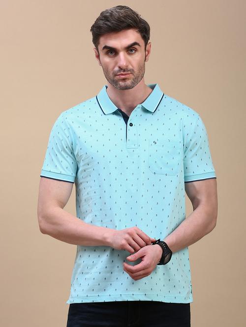 men printed short sleeves polo t-shirt - 21746606 - Standard Image - 0