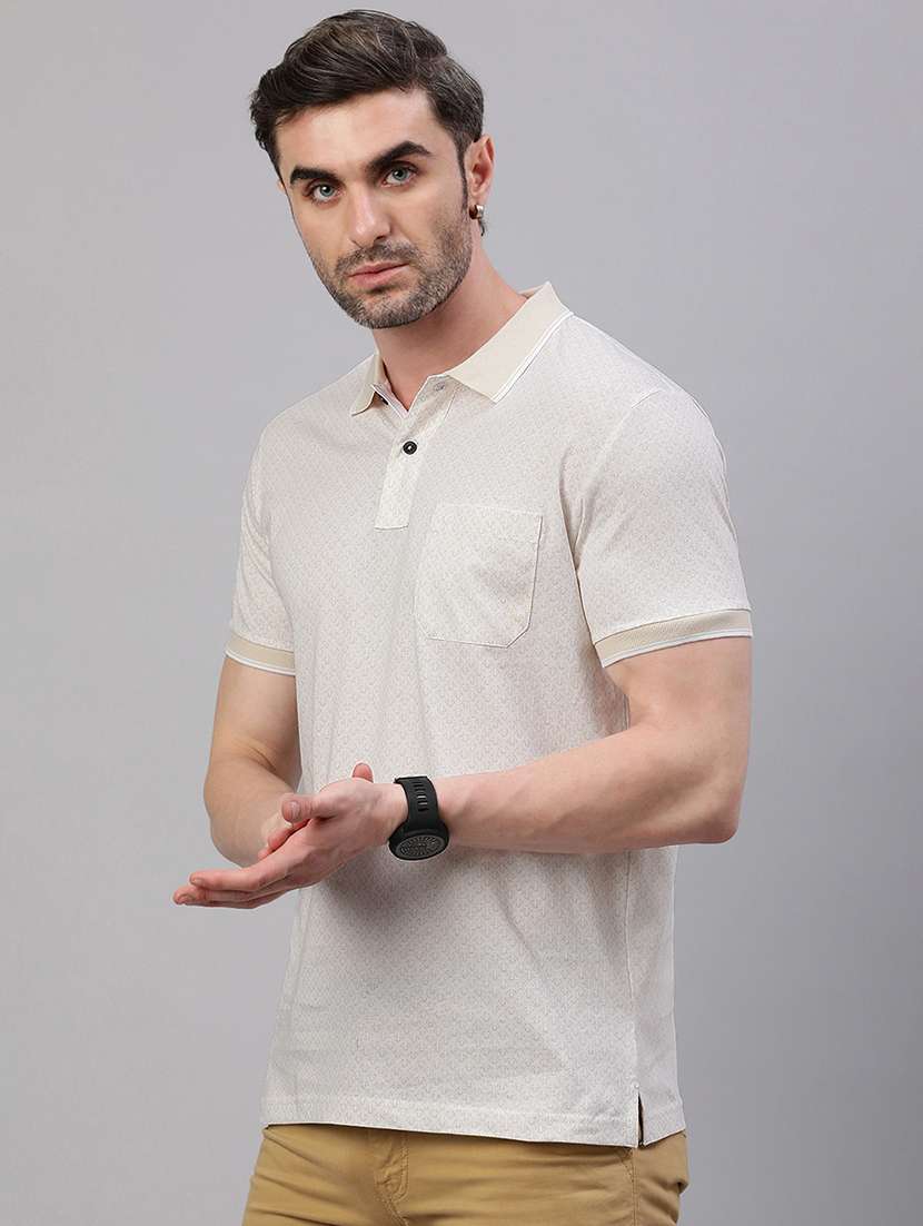 men short sleeves printed polo t-shirt - 21746607 -  Standard Image - 1
