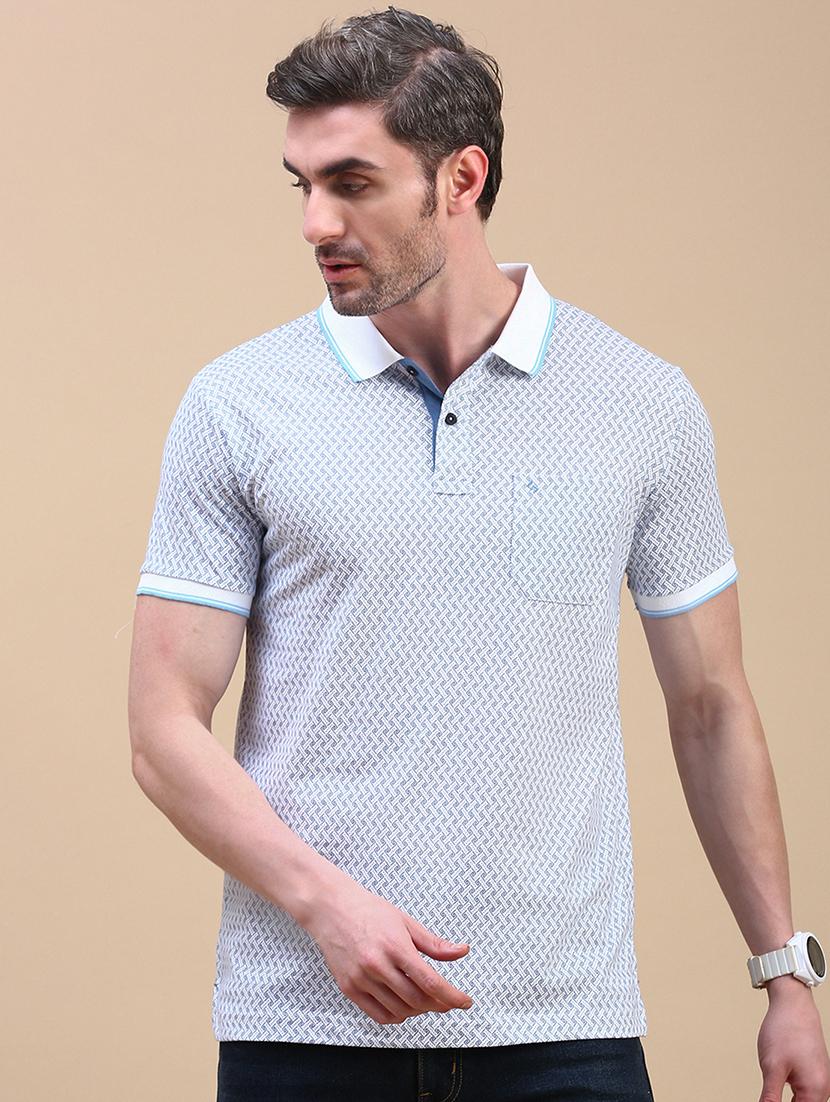 men short sleeves printed polo t-shirt - 21746611 - Zoom Image - 0