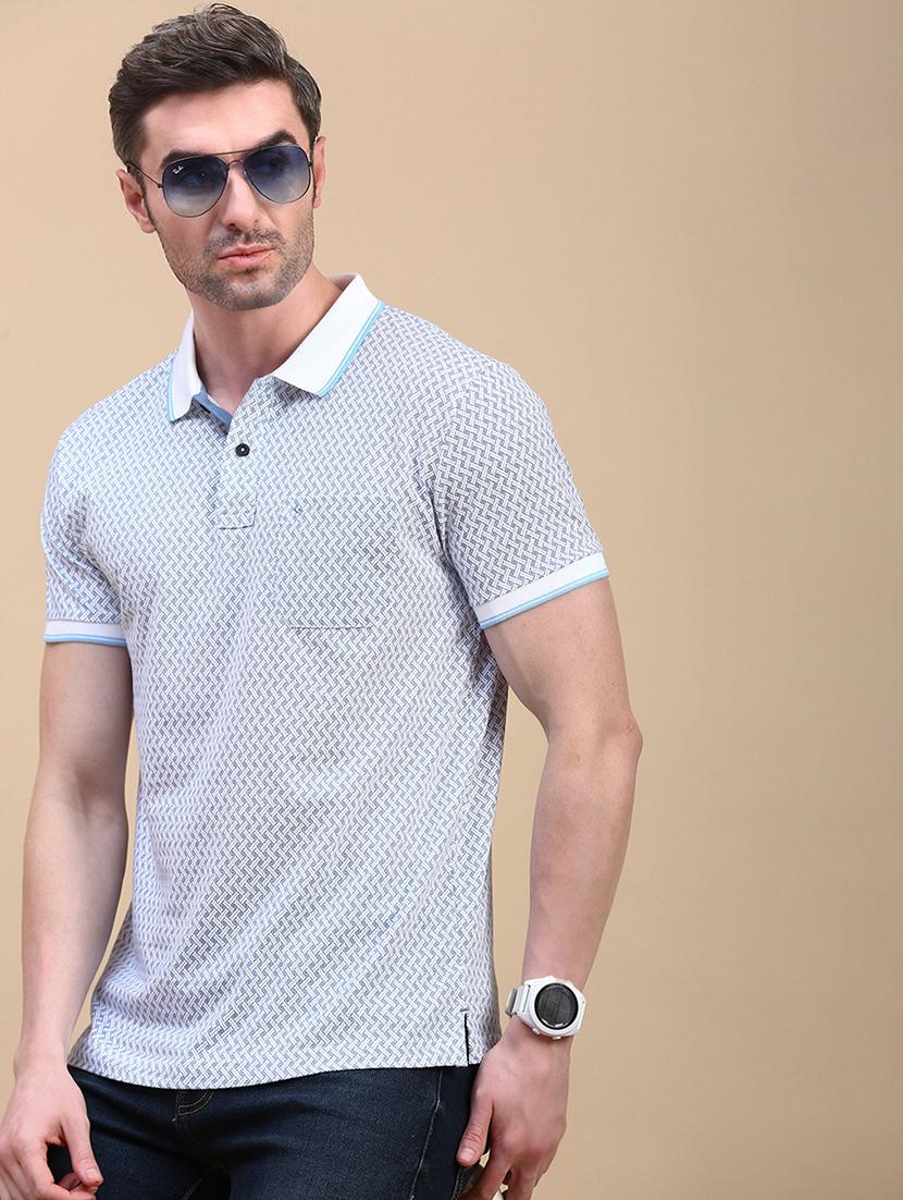 men short sleeves printed polo t-shirt - 21746611 - Standard Image - 1