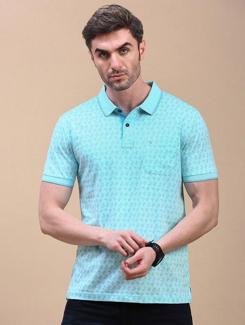 men printed short sleeves polo t-shirt - 21746612 - Standard Image - 0