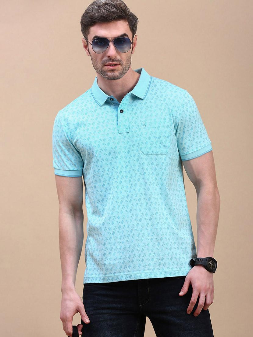 men printed short sleeves polo t-shirt - 21746612 - Standard Image - 1