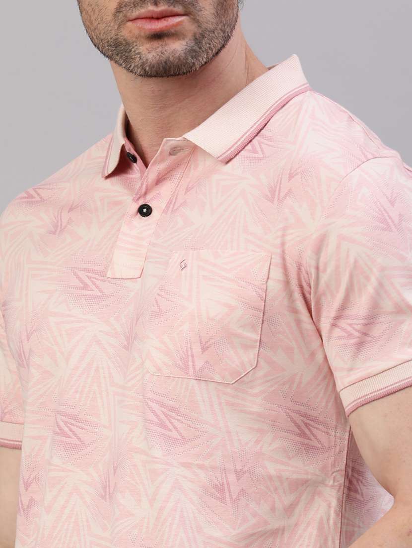 men short sleeves printed polo t-shirt - 21746614 -  Standard Image - 4