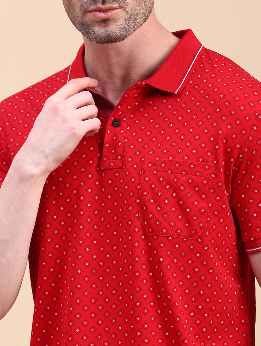 men short sleeves printed polo t-shirt - 21746616 - Standard Image - 4