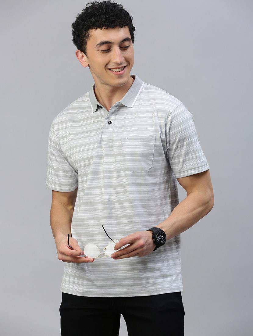 men short sleeves striped polo t-shirt - 21746626 -  Standard Image - 1
