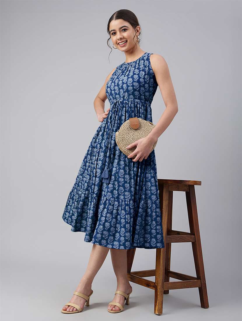 women floral print tiered dress - 21746681 -  Standard Image - 4