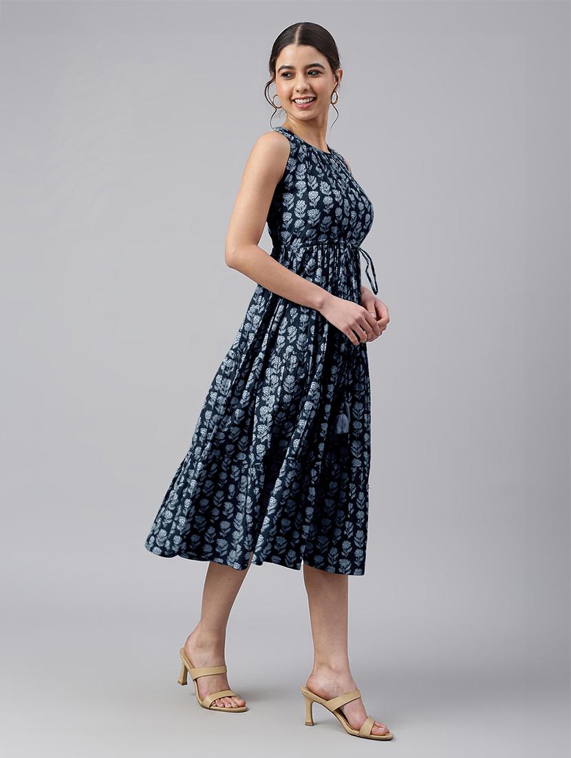 women floral print tiered dress - 21746682 -  Standard Image - 1