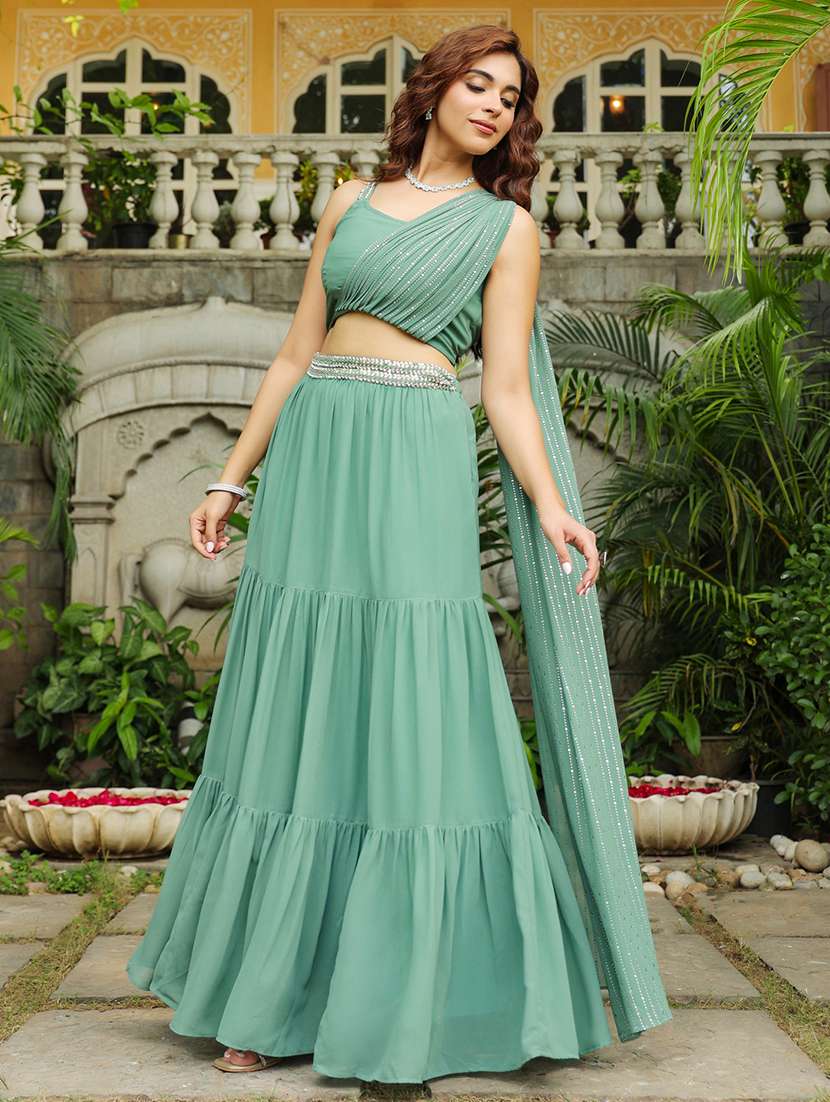 women lehenga choli with attached dupatta - 21746714 -  Standard Image - 1