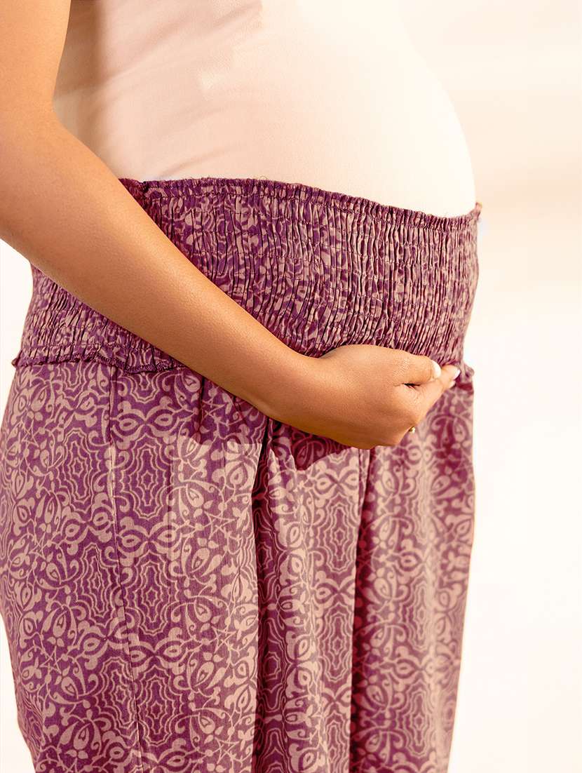 women printed maternity wear kurta pant set - 21746742 - Standard Image - 4