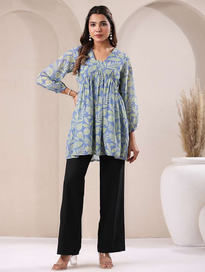 women printed a-line tunic - 21746755 -  Standard Image - 4