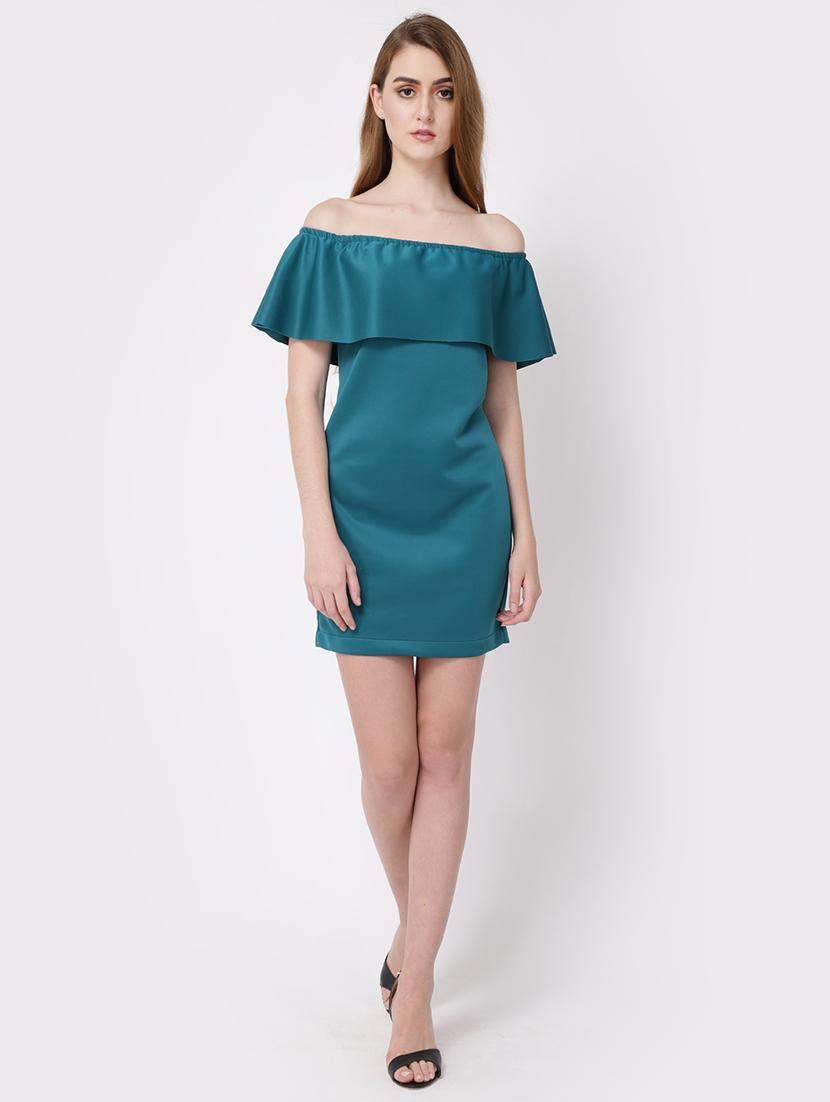 women solid off shoulder bodycon dress - 21746810 - Zoom Image - 0